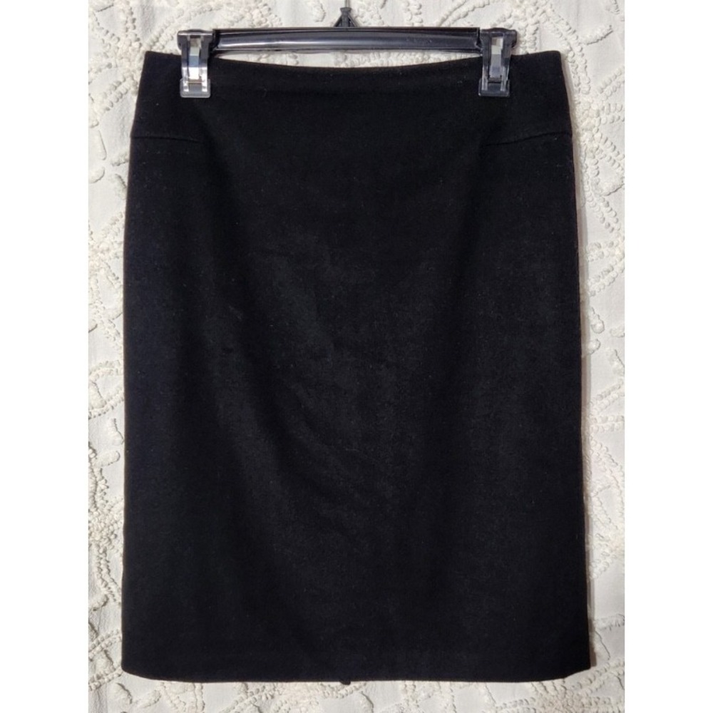 Max Mara Womens Wool Pencil Skirt‎ Size 6 Black Officecore Career Capsule *READ*